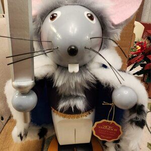 Steinbach Nutcracker - From Germany ~CHUBBY MOUSE KING - With Tags